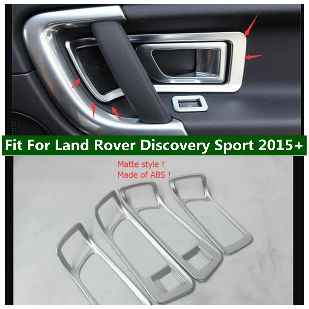 Inside Door Pull Doorknob Handle Bowl Decoration Frame Cover Trim Fit For Land Rover Discovery Sport 2015 - 2023 Car Accessories