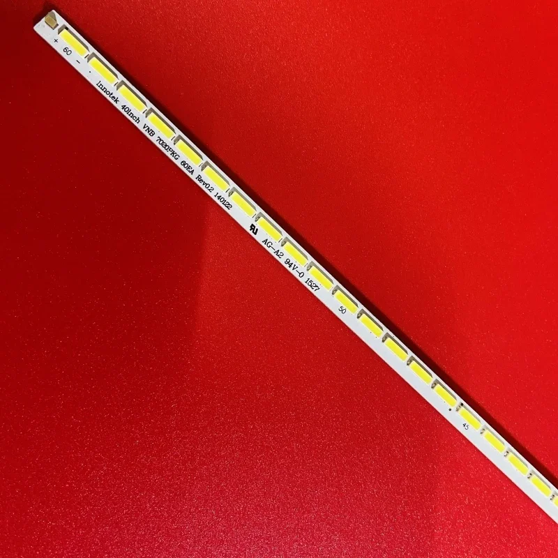 شريط LED لباناسونيك TX-40C300B TX-40C300E Vestel 40 بوصة VNB 7020PKG 60EA 40L5453D توشيبا 40FA7100 LT-40C755