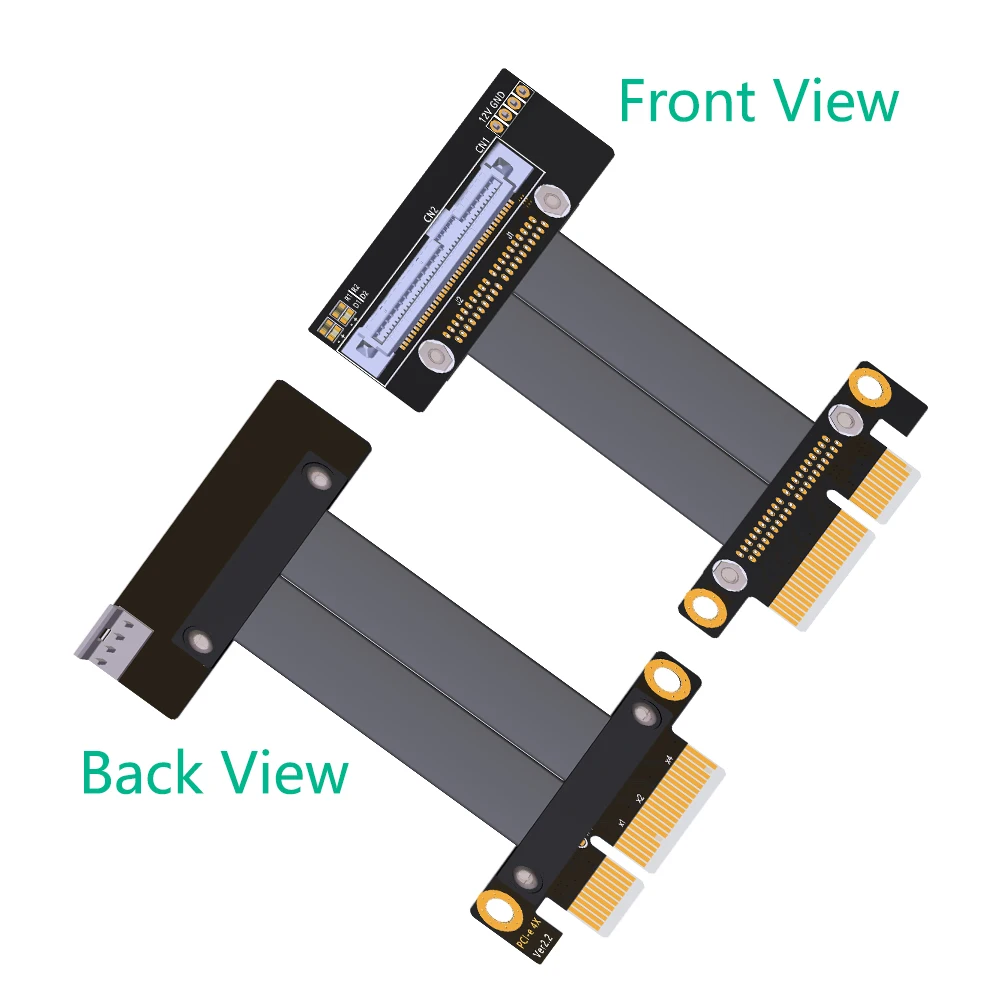 PCIE Riser สาย SFF-8639 U.2 ถึง PCI Express 3.0X4 32Gbps Ribbon Extender สาย SFF8639 U2 สําหรับ U.2 NVME SSD