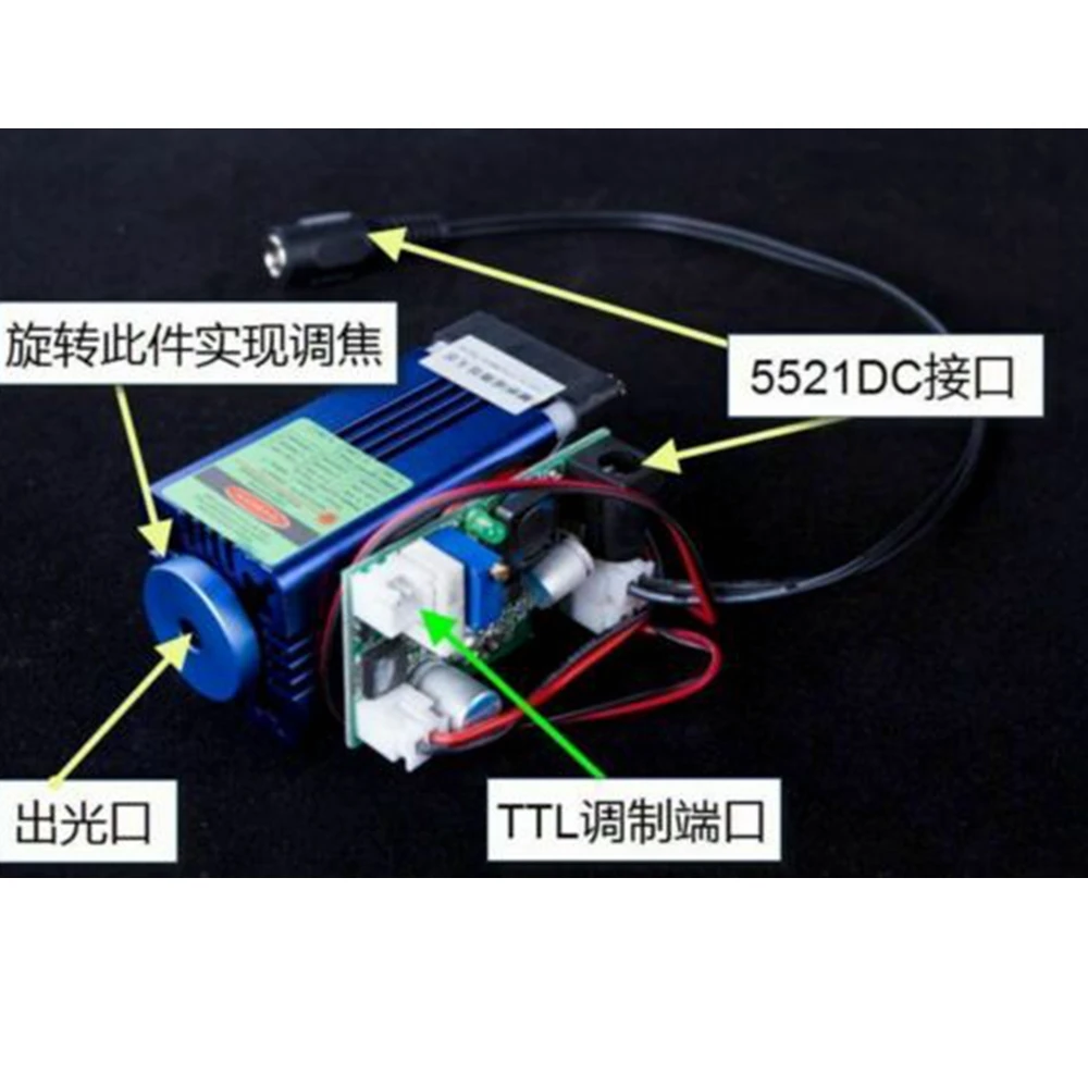 Laser à lumière verte avec sortie de pilote, technologie de diode laser, 532nm, 50mw