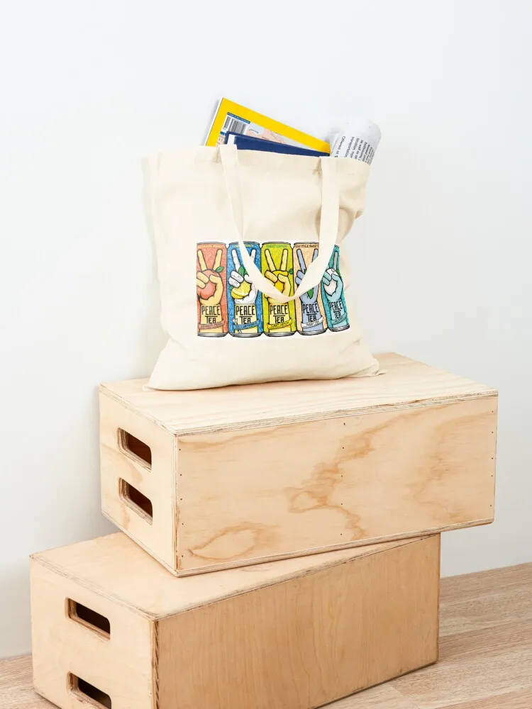 peace tea Tote Bag tote bag canvas foldable reusable bag shopper women canvas Lady bags