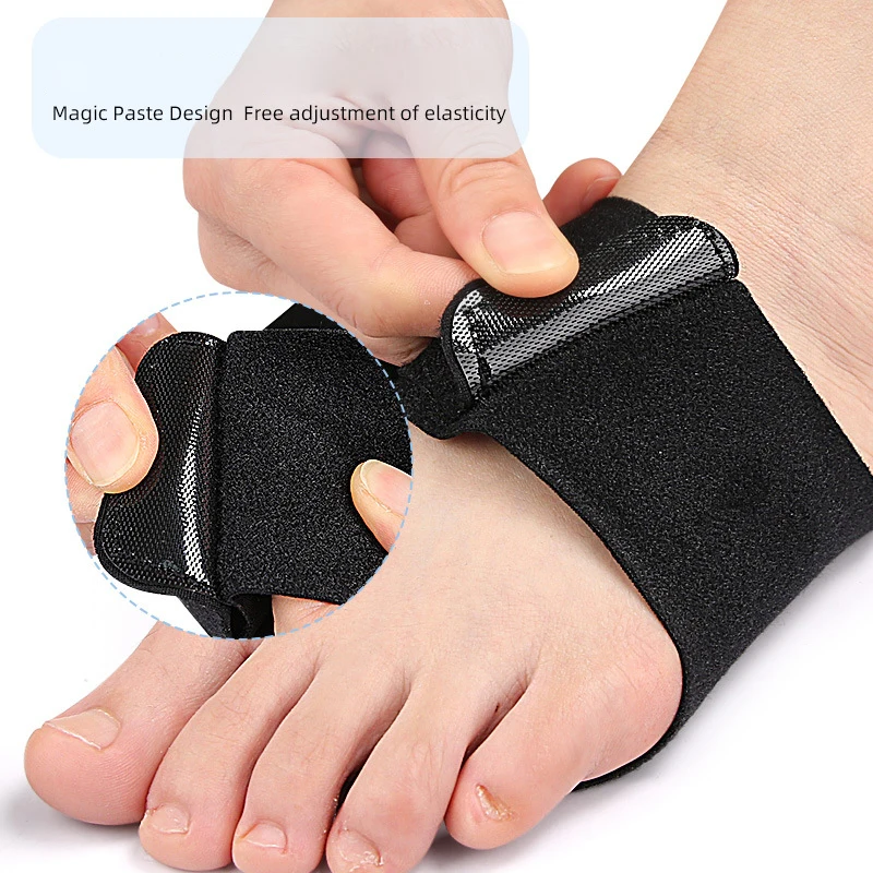 Arch Support Bandages para pés chatos, Envoltório de fascite plantar com gel Orthotic Pad, Alívio da dor, Design de alça antiderrapante