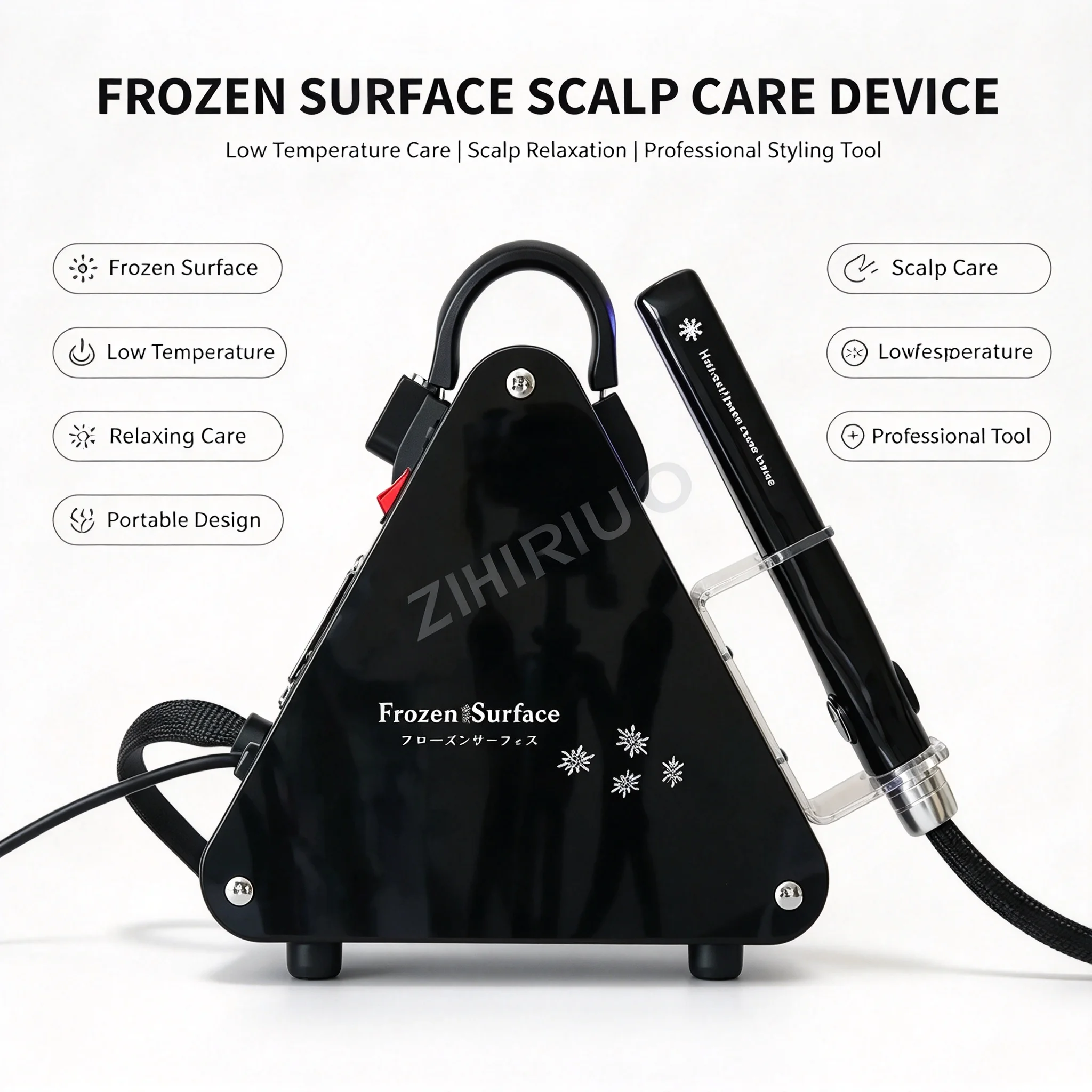 Hair Straight Care Machine Ice Cold Cryotherapy Flat Iron Ice Repair Hair Care Frozen Therapy Cool Treatment Device