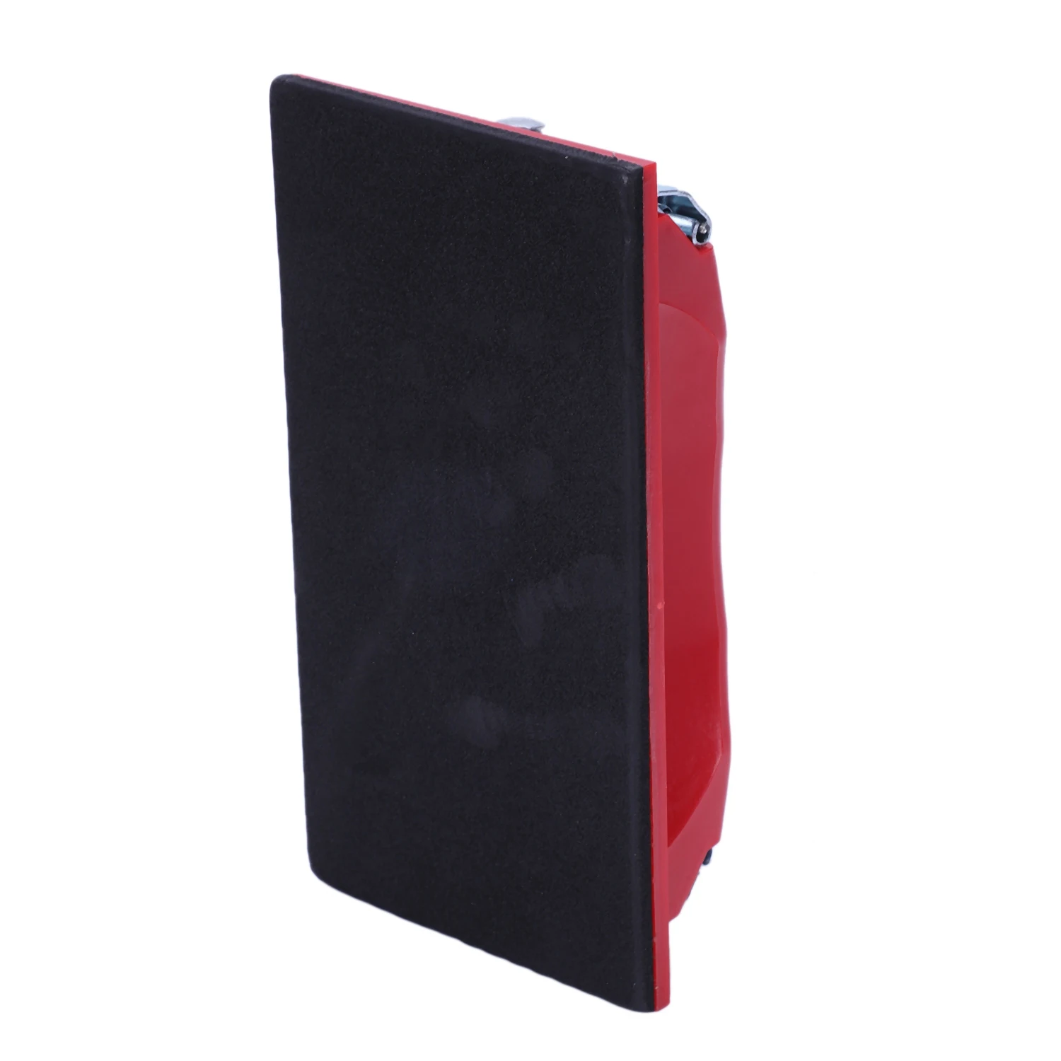 Rectangle paper grit sandpaper holder hand sander red black