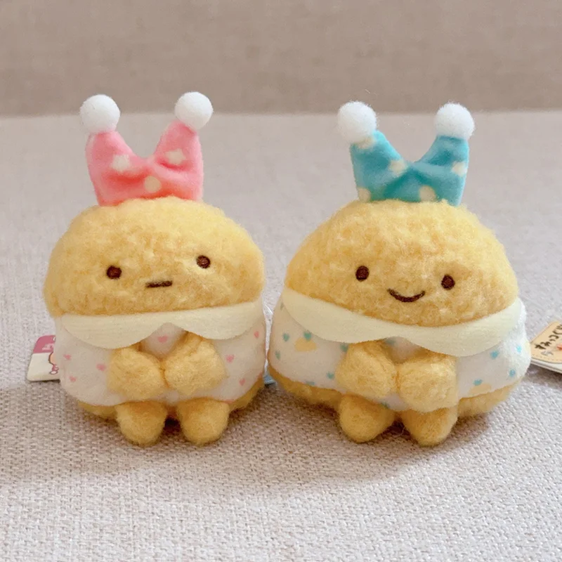 

Kawaii Sumikkogurashi Plush Doll Cute Polka Dot Pajamas Ebifurai No Shippo Plush Keychain Desktop Ornament Birthday Gifts Toy