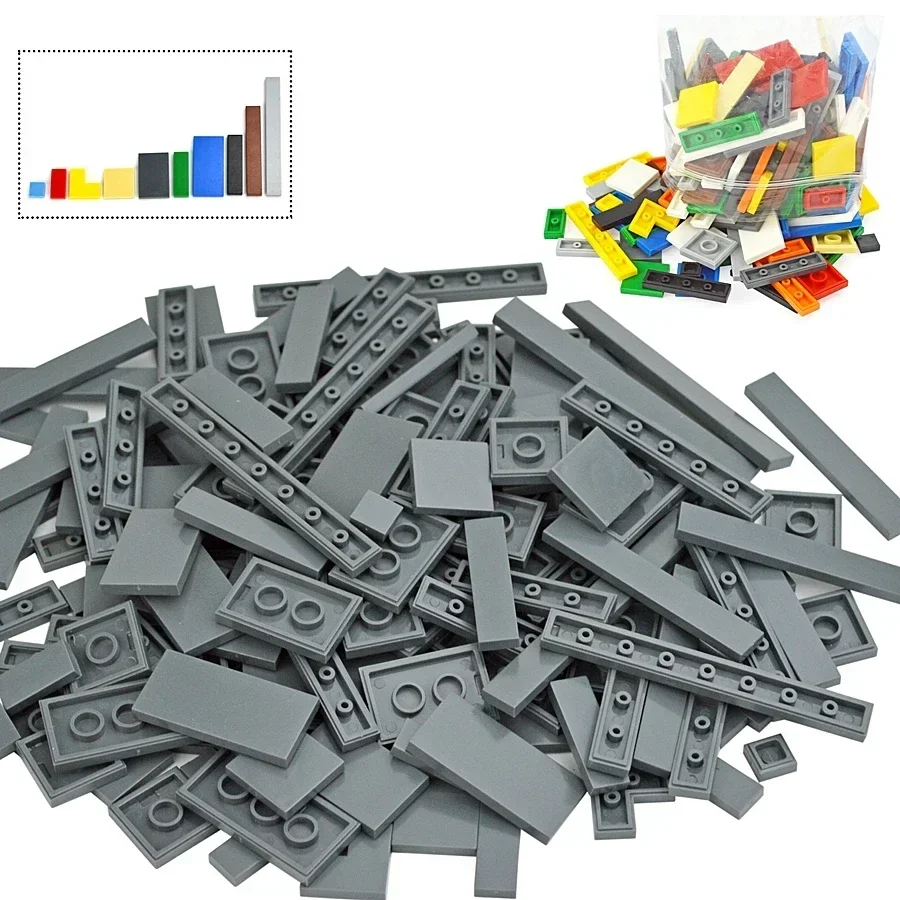 

DIY Model Smooth Thin Building Blocks 150PCS Multicolour Toy Parts Bulk Figures Flat Tile Educational Children Toys Gift Leduo