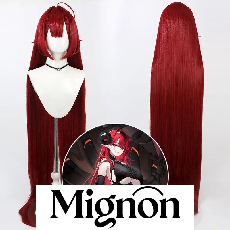 

Azur Line Hildegard Cosplay Wig Heavy Cruiser Rose Red Simulated Scalp 1.4m