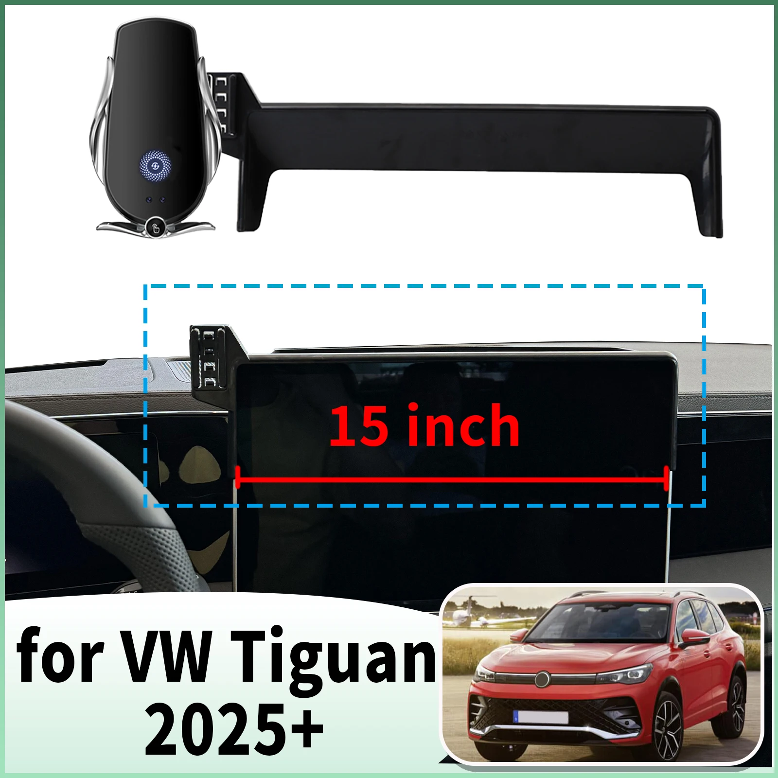 

Подходит для VW Tiguan 2025 2026, специальный держатель для навигации на приборной панели, держатель для телефона, дизайн автомобиля ​ ​ аксессуары