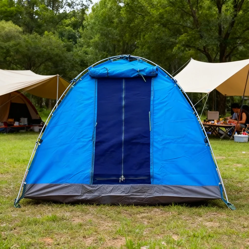 

STLF Portable Dome Outdoor Travel Tent One-Bedroom Thickened Rainproof Design 3-Season Quick Opening 2-3 Oxford Fabric Fiberglas