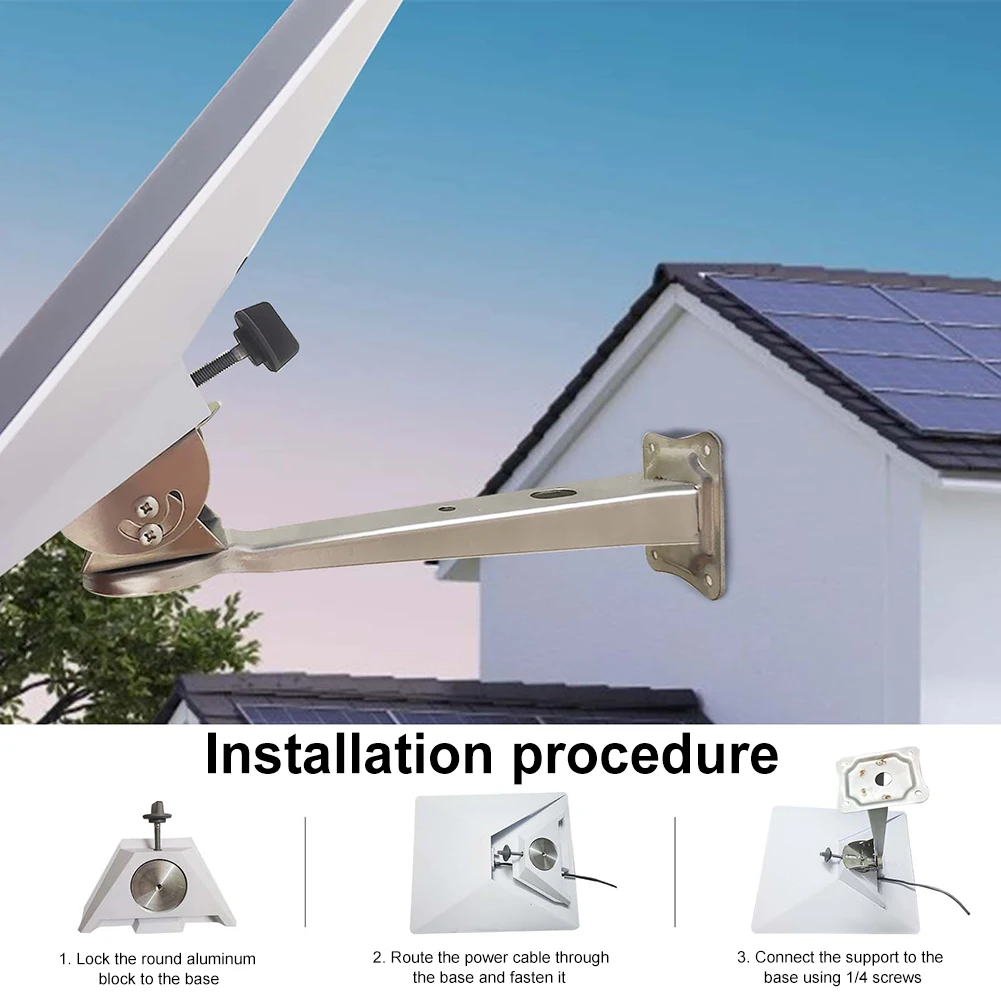 สําหรับ Starlink Mini Wall Mount Kit Wall Bracket Star Chain Mount ชุดติดตั้งหลังคาสําหรับอุปกรณ์ Starlink เสาอากาศจานมาตรฐาน