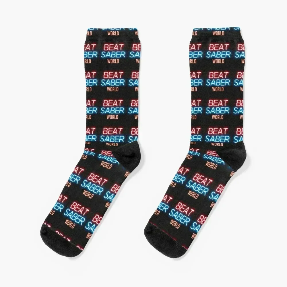 Beat Saber World Logo Socks Christmas ankle christmass gift sheer Boy Socks Women's