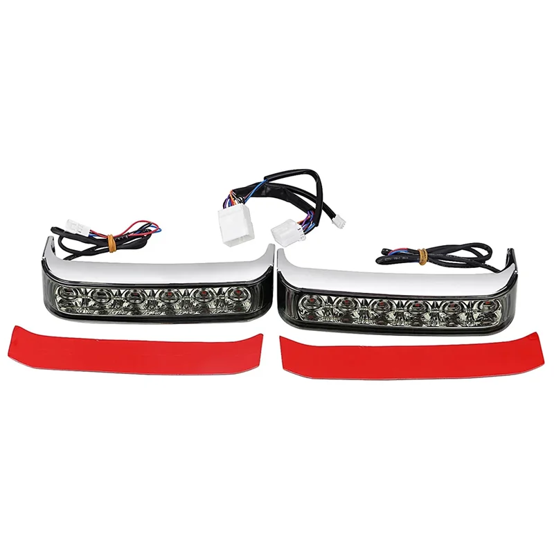 

Chrome Saddlebag LED Run Brake Tail Light For Touring Street Glide FLHX