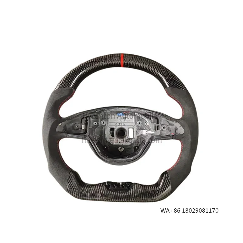 

Лидер продаж, автомобильные аксессуары, продвинутый руль из углеродного волокна и алькантары для Mercedes Benz A45, автомобильное рулевое колесо