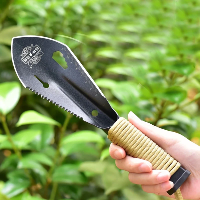 

Scoop Steel Portable Spade Garden Tools Field Survival Tools,Outdoor Stainless Steel Multi-functional Small Tactical Hand Shovel