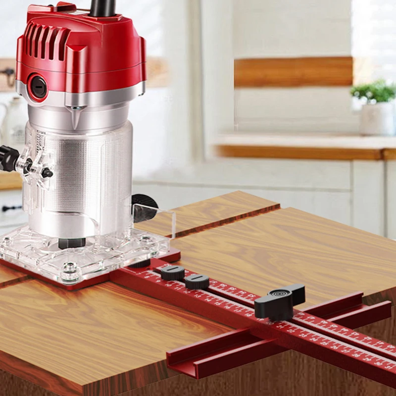 4 in 1 Router Milling Groove Bracke With base Cabinet Hardware Jig Cabinet Drawer Hole Drilling Template Cutting Milling Tool