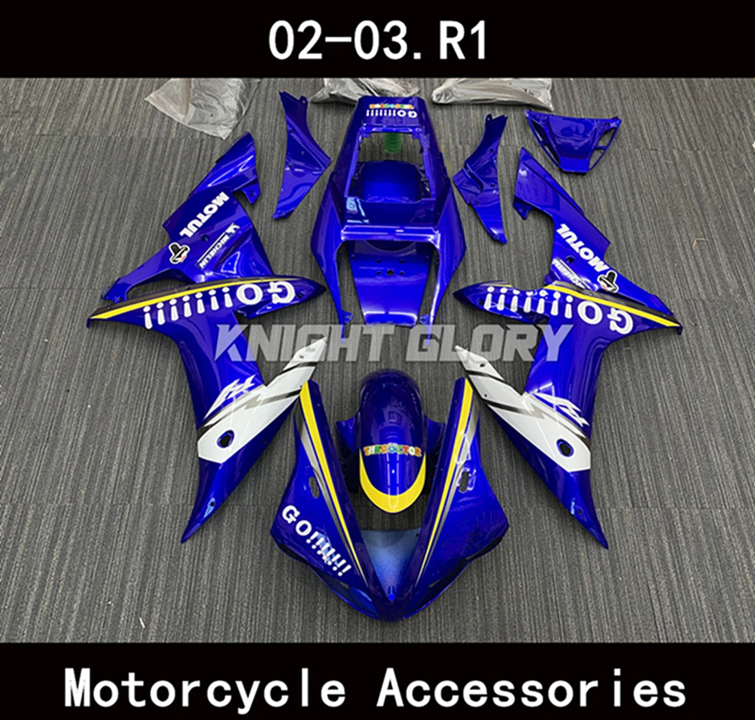 

Suitable for YZF-R1 YZF R1 2002 2003 Motorcycle Shell Fairing Spoiler Bodywork Set ABS Injection Molding RN09