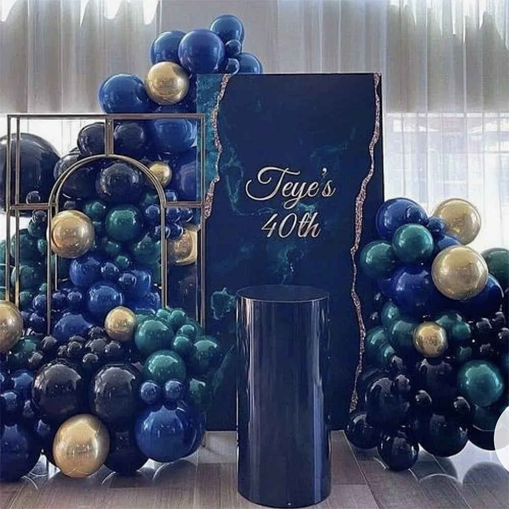 

150cm Custom Arch Backdrops Blue Cardboard KT Board Baby Shower 30th 40th 50th Birthday Party Backdrops Background Photo Props
