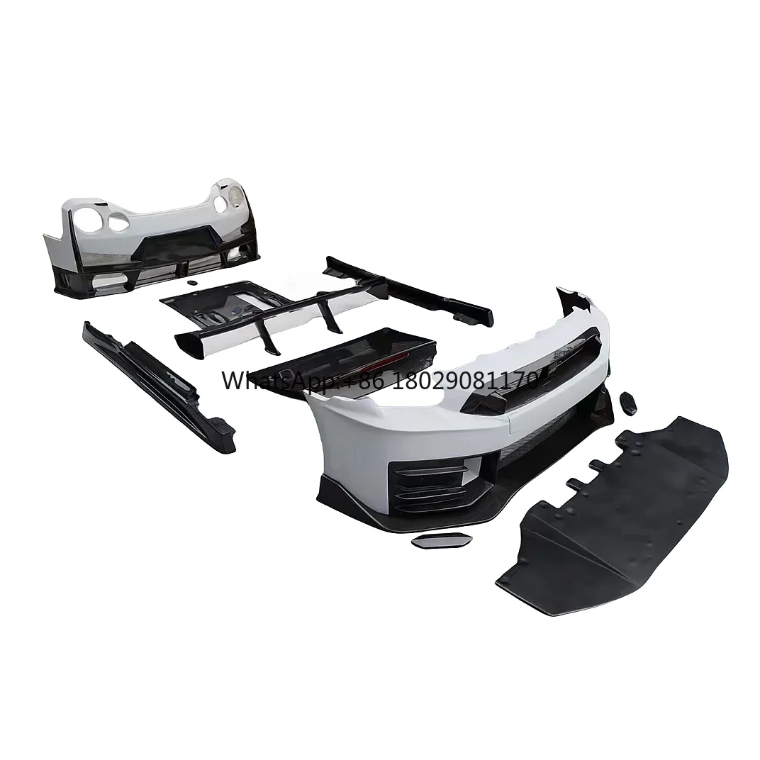 Updated 2023 NISMO style carbon fiber front and rear bumper front lip rear lip body kit for the 2008-2021 Nissan GTR35