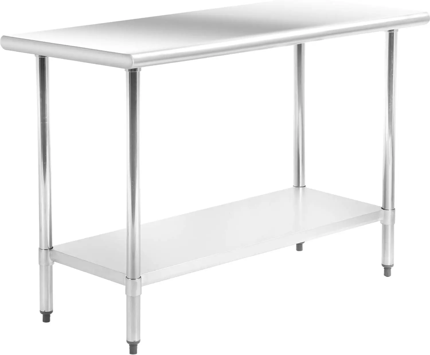 Work Table Stainless Steel Metal Commercial NSF Scratch Resistent And Antirust Work Table With Adjustable Table Toot,24 X 48 Inc