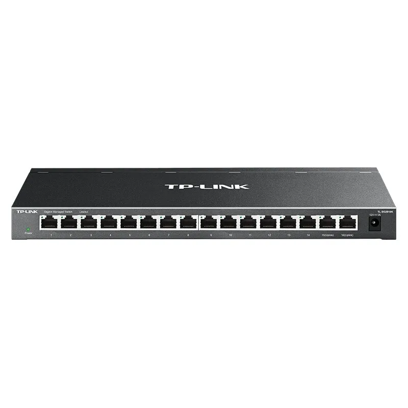 Hot Sale TP-LINK 16port all gigabit rj45 switch 10/100/1000Mbps Web network management VLAN port QoS  ethernet switch  antminer