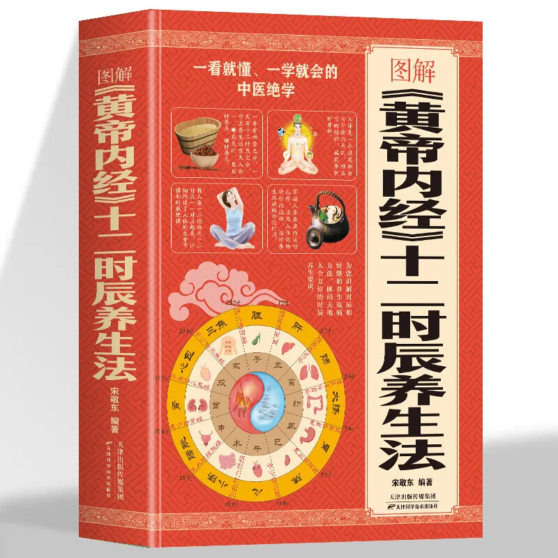 

Праздничное руководство по оздоровительной книге: иллюстрация двухуровного образца здоровья «Внутренняя классика желтого императора»