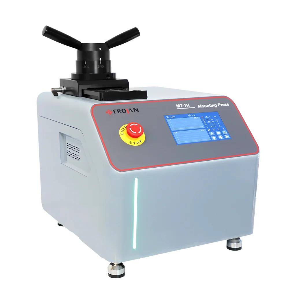Factory Direct MT-1H Metallographic Mounting Machine Easy Operation English Wheel Bearing Engine PLC Metal Metallurgy Machinery