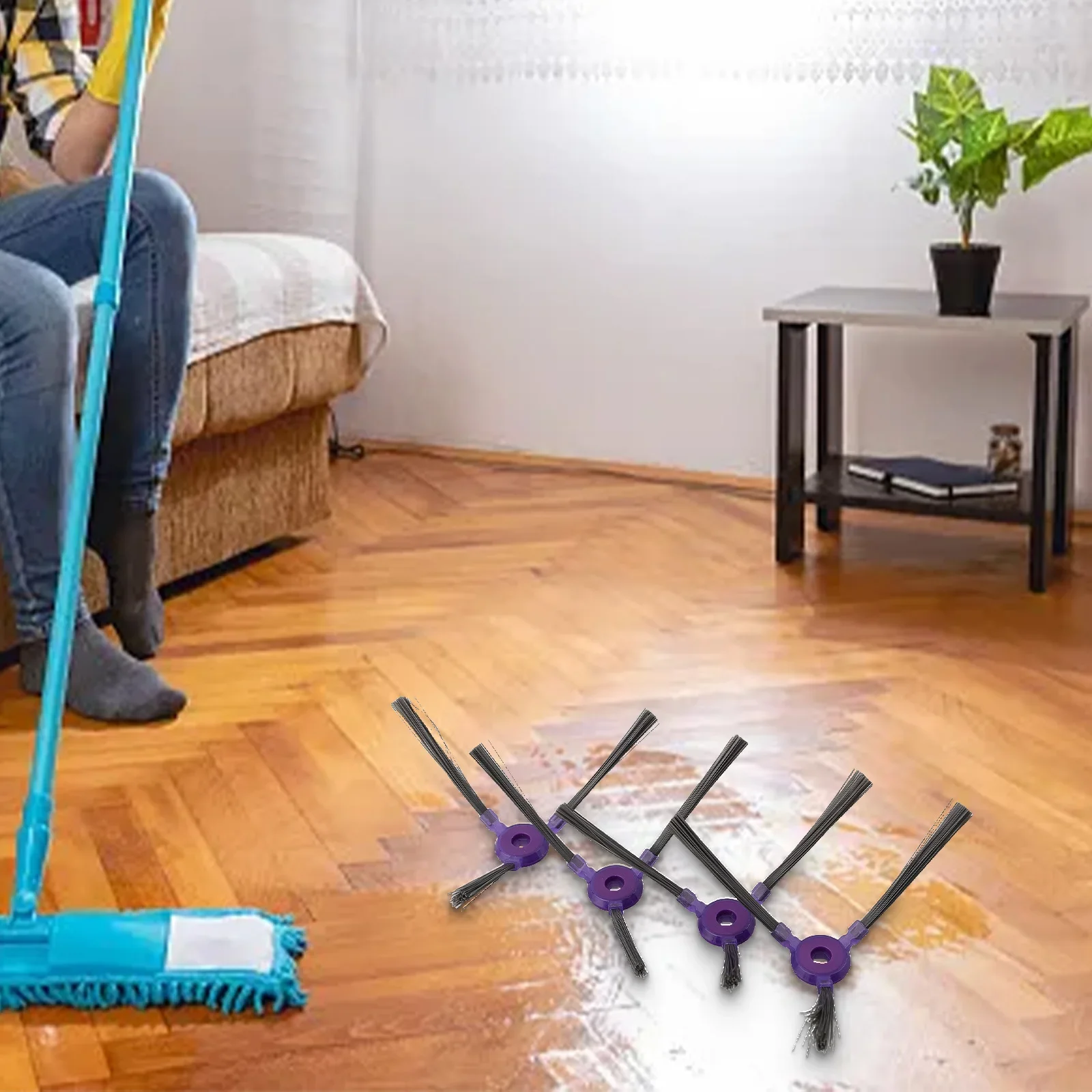 Maintains Shape And Performance Daily Cleaning Robot Vacuum Cleaner Brush Replacement Side Brushes Deep Cleaning