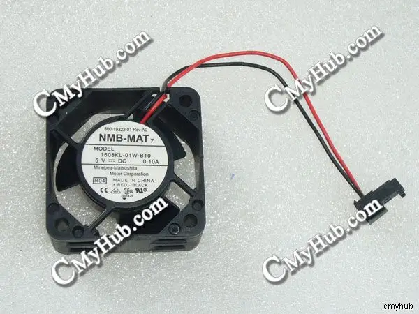 For NMB-MAT 1608KL-01W-B10 R04 DC5V 0.10A 4020 4CM 40MM 40X40X20MM 2pin Cooling Fan 1608KL-01W-B10