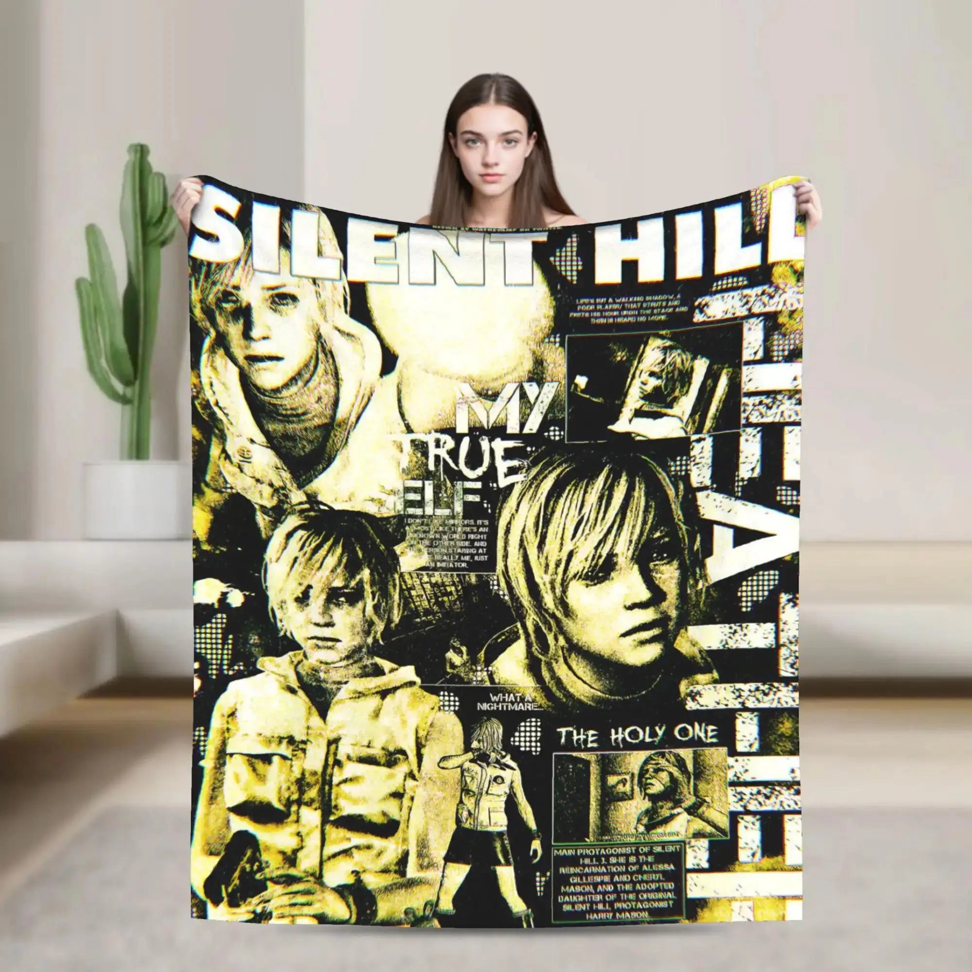 

Silent Hill Game Inspired Soft Warm Plush Throw Blanket for Bed Sofa Travel Outdoor Cozy Flannel Blanket