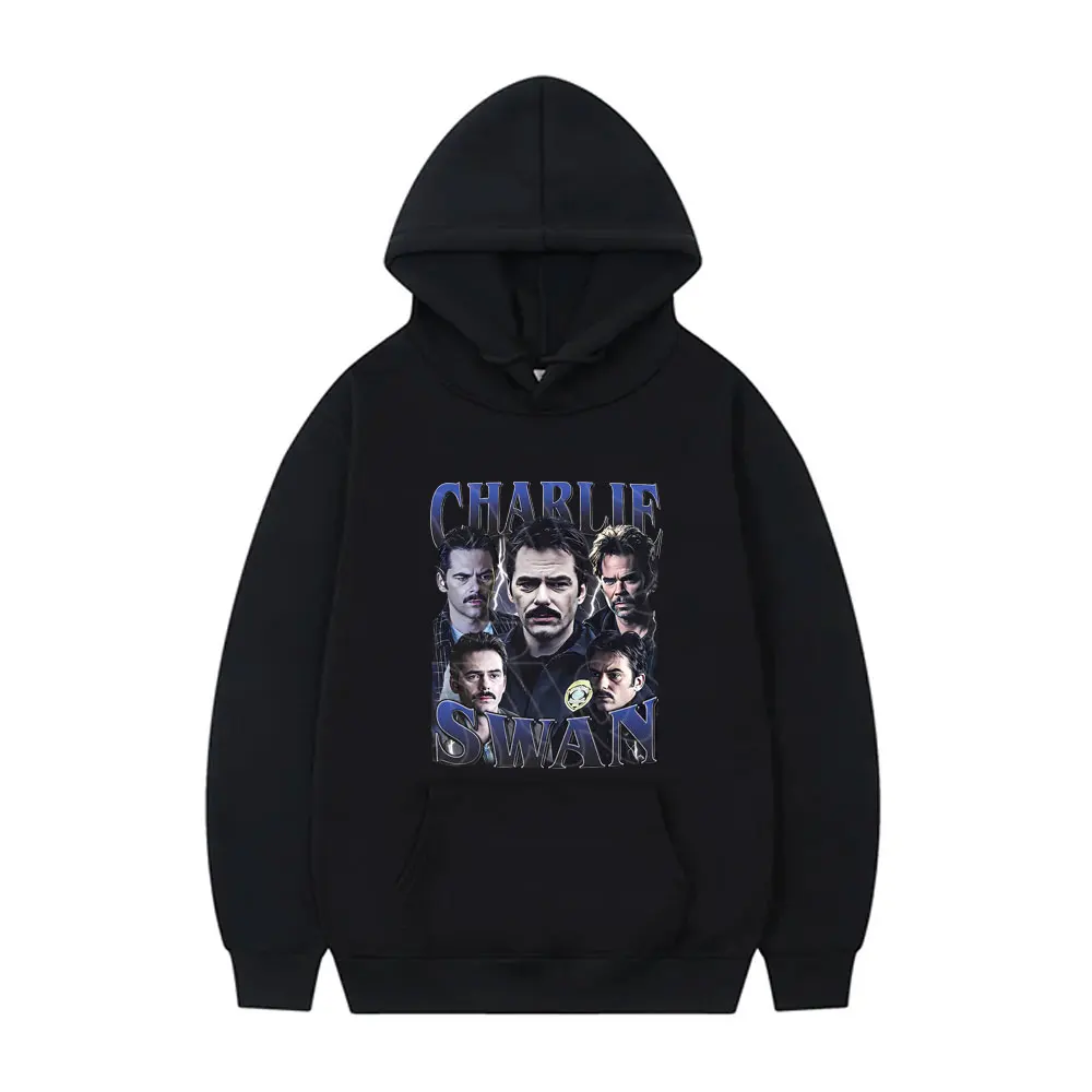 

Famous Movie Twilight Charlie Swan Graphic Hoodie Male Vintgae Casual Sweatshirt Men Women's Classic Fashion Oversized Hoodies