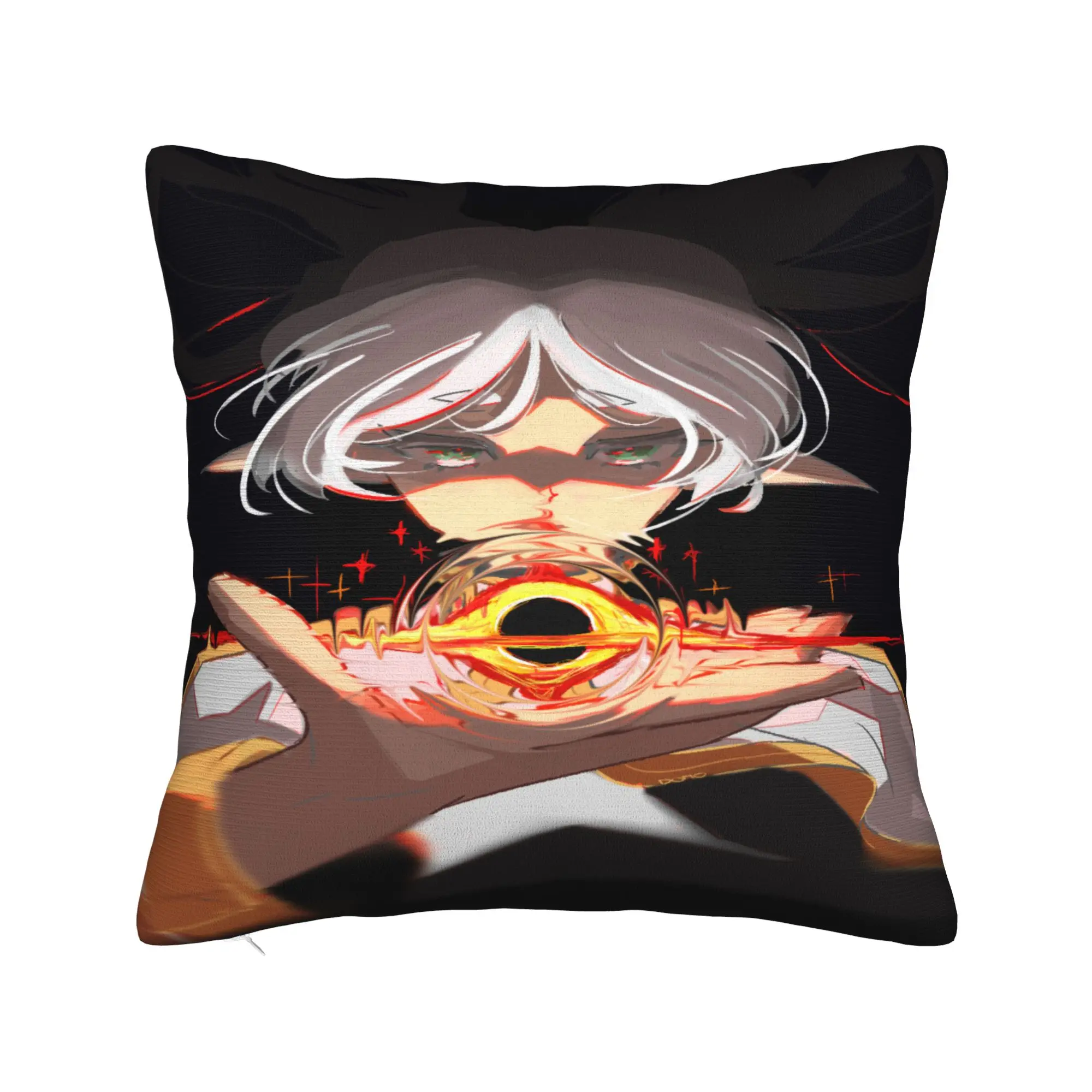 Frieren Beyond Journeys Pillowcases  Kawaii Pillow Case For Sofa Home Decor Soft Pillow Cover
