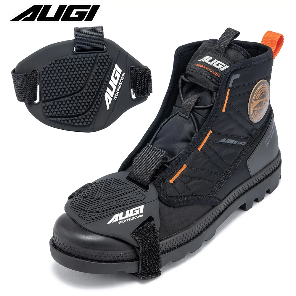 

AUGI New Motorcycle Shift Pad Rubber Boot Protective Cover Adjustable Anti-slip Pad Shoe Cover Motorcycle Shoe Protection Gear