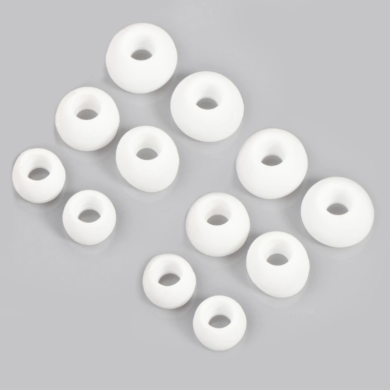 12Pcs Silicone Buds Ear Tips S L Sizes Earbuds Soft Rubber Flexible Eartips