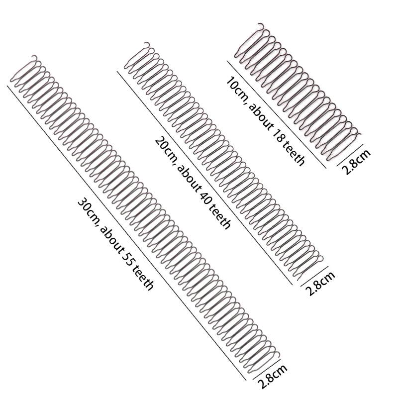 Plussign 1 szt. Niewidoczna złamana szpilka do włosów 10 cm 20 cm 30 cm metalowa spinka do włosów elastyczny grzebień okrągłe opaski na głowę dla kobiet i mężczyzn