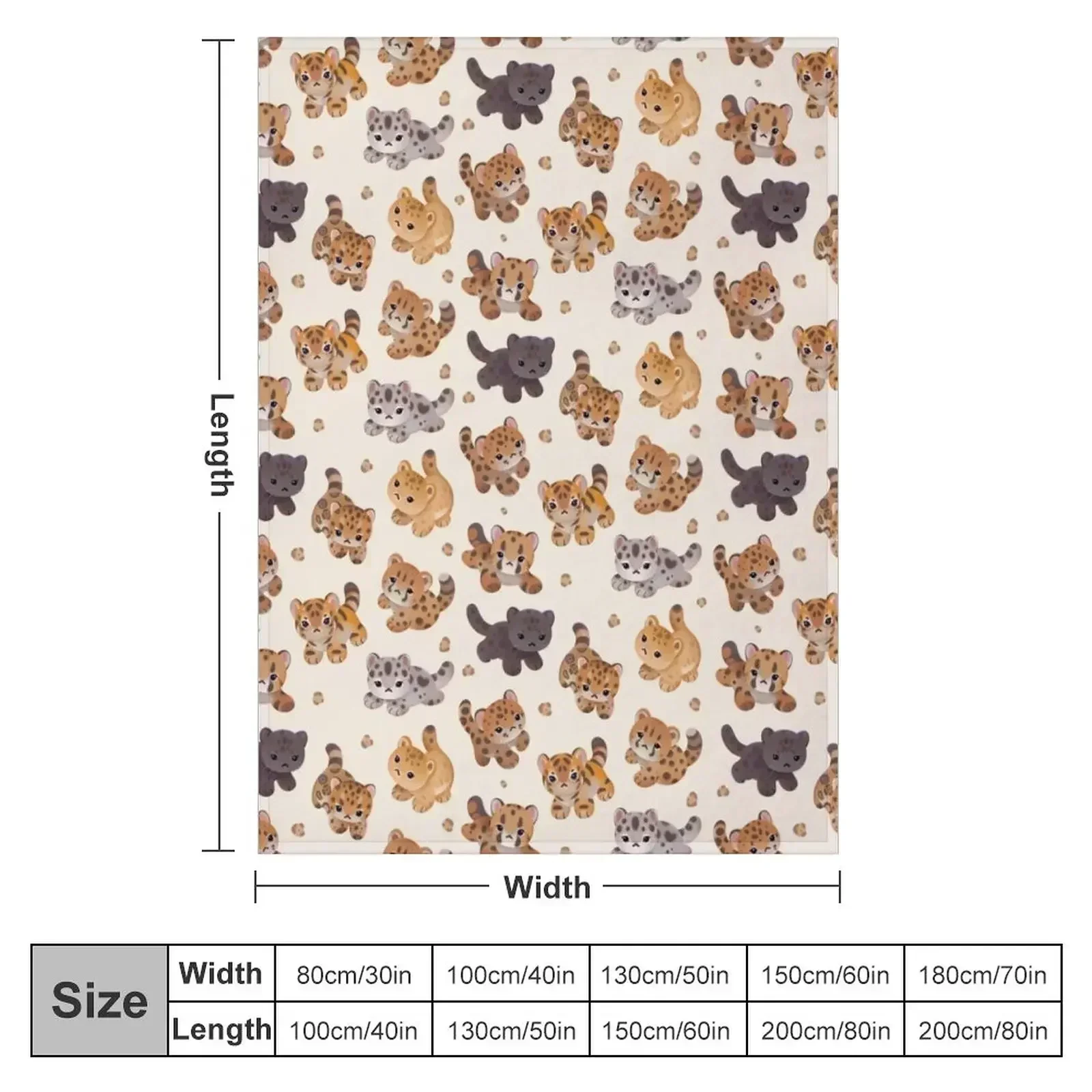 The year of big cat cubs - light Throw Blanket Blankets For Sofas Multi-Purpose Blankets