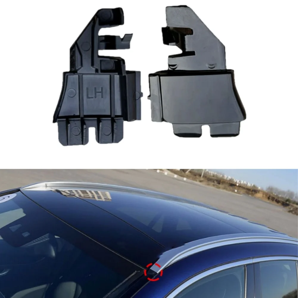 Black Roof for rail End Cover 529031 529032 For Mercedes GLC253 2016 To 2023 ABS Plastic Windscreen Trim Replacement Left Right