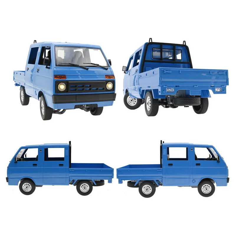 WPL 1:10 Full Scale Tianjin Dafa T110 Rear Drive Double Row Cargo Card Remote Control Toys Children Christmas Birthday Toy Gifts