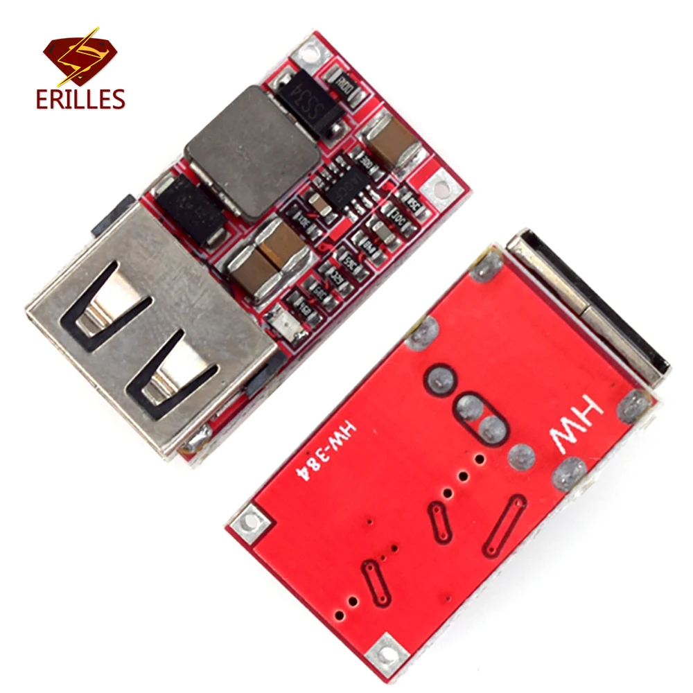 Car Charging Output USB Charger Module 6-24V 12V / 24V To 5V / 3A DC Buck Step Down Regulator Converter 12V 5V Power Supply