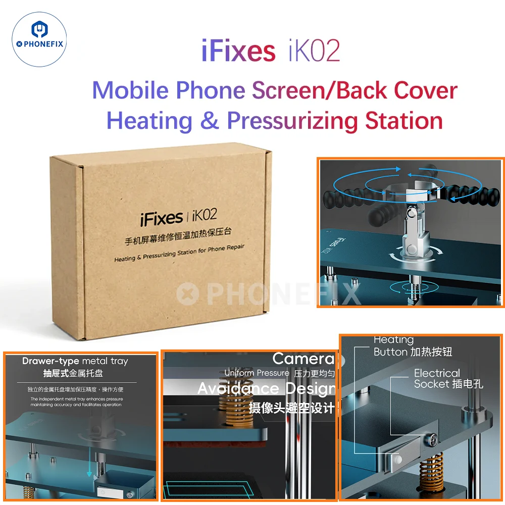 ifixes-ik02-stazione-di-riscaldamento-e-pressurizzazione-universale-a-quattro-assi-per-schermi-cover-posteriori-di-telefoni-strumento-di-fissaggio-a-caldo-e-pressione