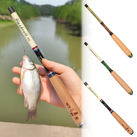 1PC 1.2M 1.5M 1.8M 2.1M Fishing Rod Ultra-Short Section Shrinkage  Super Light and Super Hard Carbon Pole Rod Pocket Mini Rod