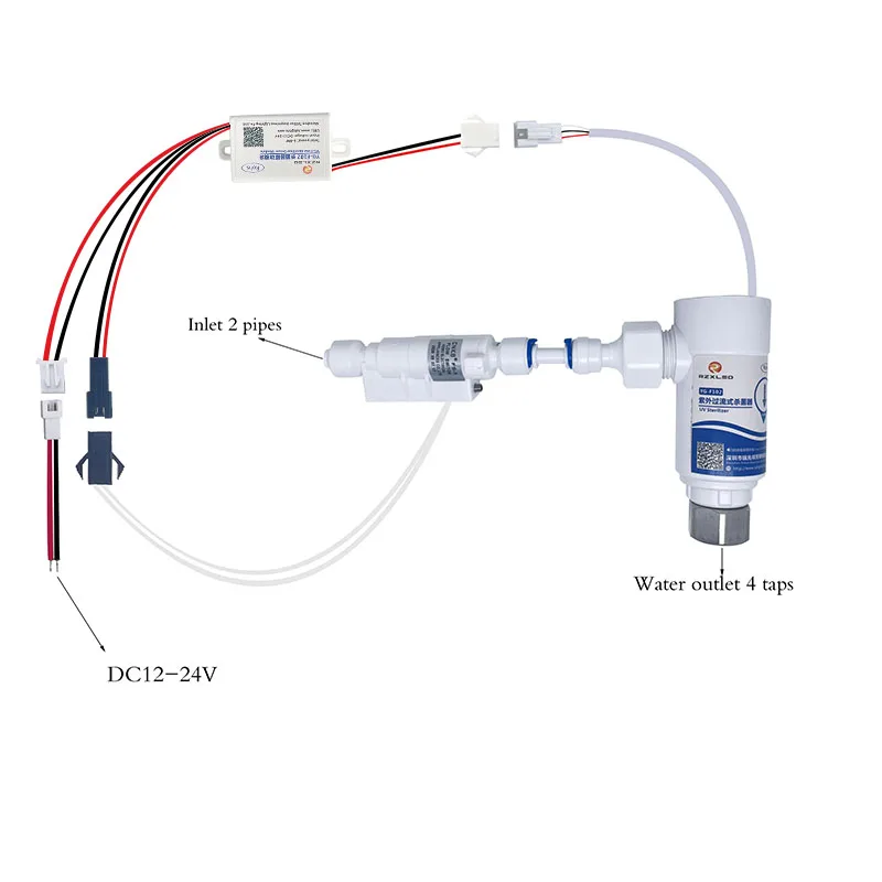 

LED UVC 254NM 265NM 280NM DC12V overflow water module for water dispenser