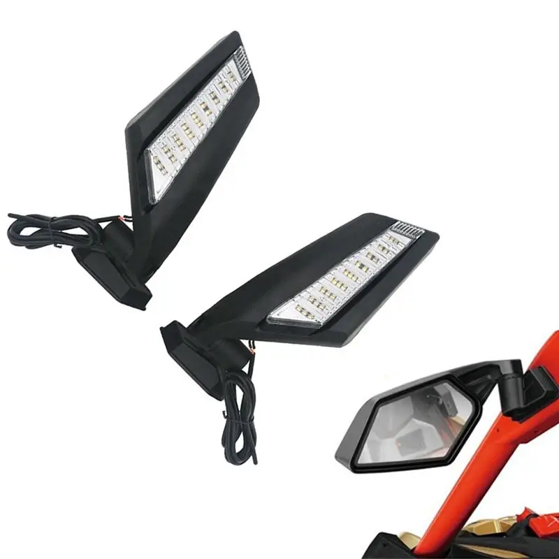 A13Z-UTV Rearview Mirror With LED Turn Signals For Bombardier Can-Am Maverick X3 Turbo(R) 2017-2020