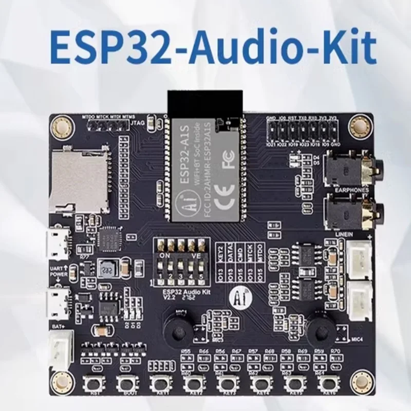 ESP32-Audio-Kit Dual-Antenna WiFi+ Bluetooth Module with ESP32 Serial Port to WiFi Audio Module ESP32-A1S 4MB