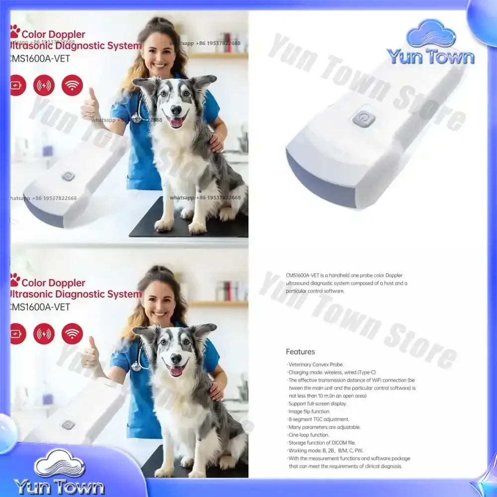 Portable Veterinary Monitoring Devices Ultrasonic Scanner Machine for Therapy