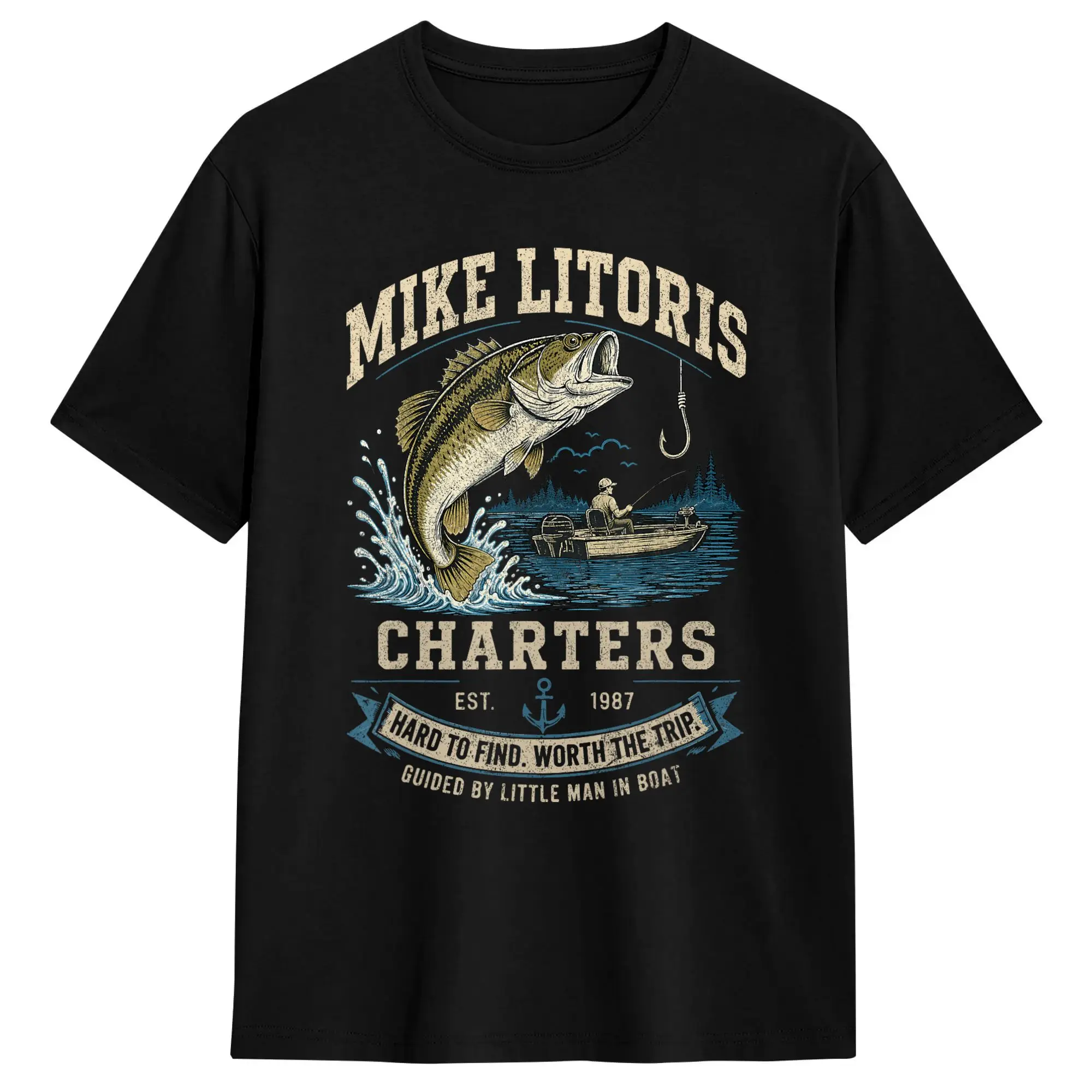 Men Mike Litoris Diving Charters Adult Humor T Shirts  100 Cotton Clothing Summer Vintage Short-Sleeve T Shirt O-Neck Tee Shirt