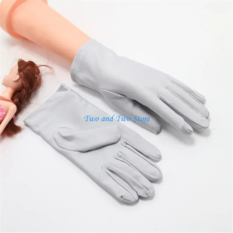 HX6F 2pcs Comfortable Spandex Gloves Outdoor Activity Gloves Bike Ride Gloves
