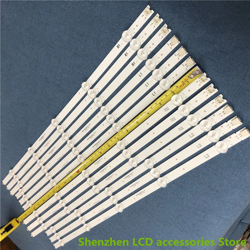 12 جزء/الوحدة ل SKYWORTH LC550DU LCD TV الخلفية شريط 6916L-1447A 6916L-1448A 6916L-1449A 6916L-1450A 100% جديد