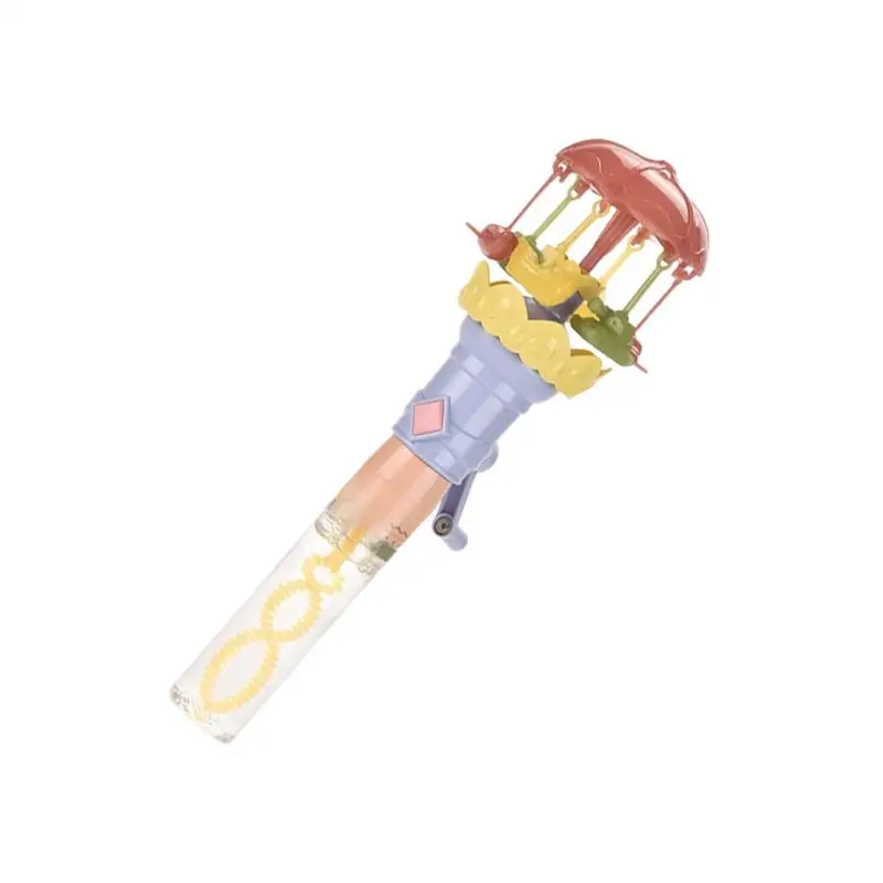 เด็กวัยหัดเดิน Bubble Wand Carousel Light Up Blower แบบพกพา Sensory Bubble Wands สําหรับเด็กชายหญิง Backyard Party วันเกิดอีสเตอร์