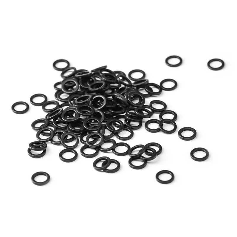 Carp Fishing 100pcs Round Connector Rig Ring fishing tackle accessories  Quick change Matt Black Round O rings