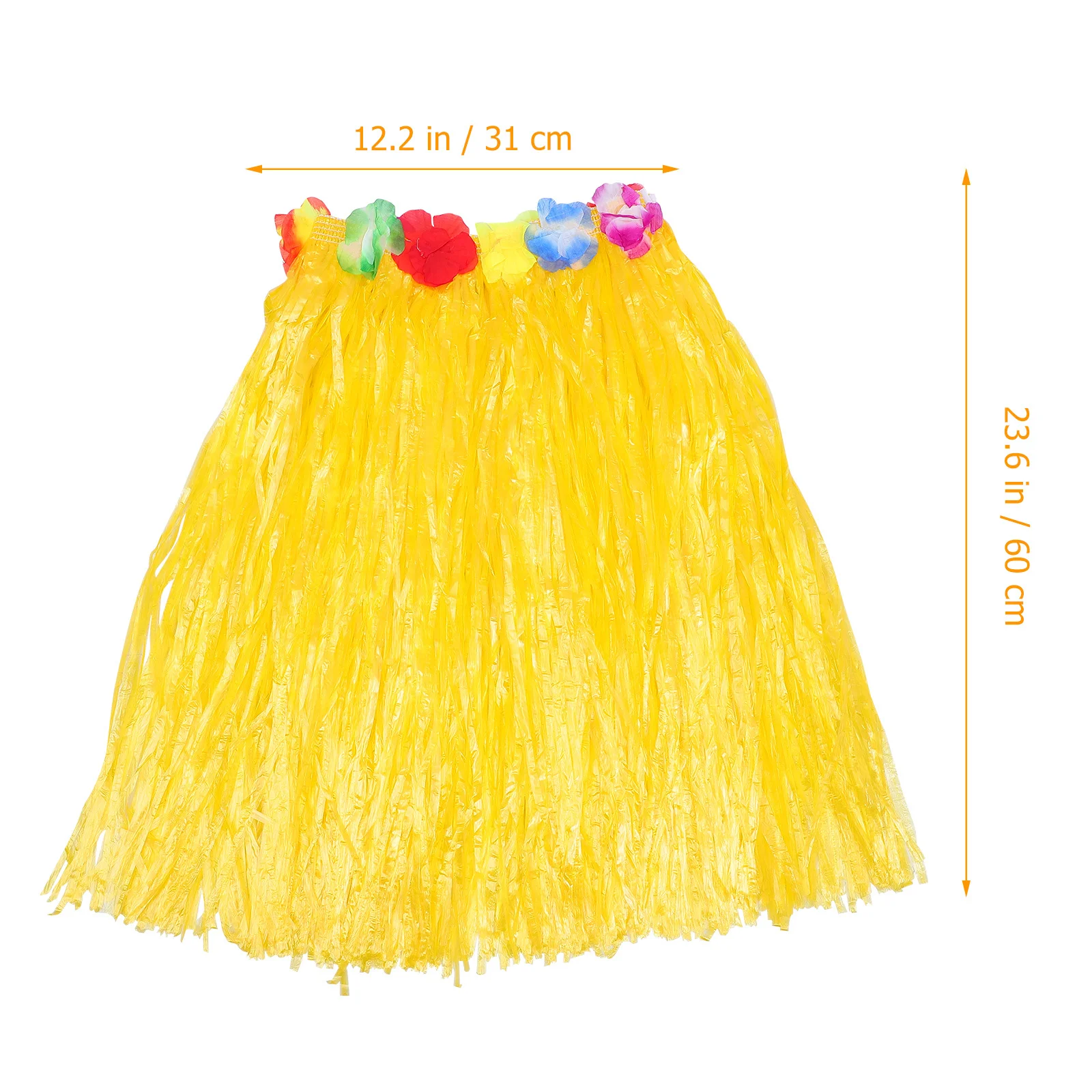 

4Pcs Hawaii Style Skirts Bright Plastic Durable Set Handmade for Luau Party Cosplay Hawaiian Costume Props Festive Stage